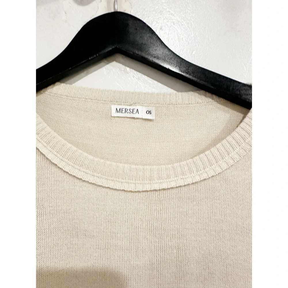Mersea Catalina Crew Neck Traveler Sweater‎ in Sand Size 0S